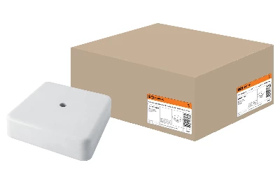Коробка распаячная КР 75х75х20 ОП белая IP40 TDM