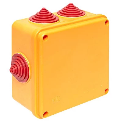 Коробка огнестойкая E90 100х100х50мм 6п с клеммником 1.5-6кв.мм IP55 EKF plc-kmrf-100-6-06