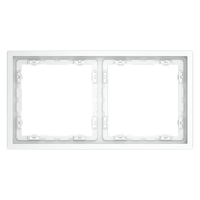 Рамка 2-м S70 пластик. бел. матов. Voltum VLS100202