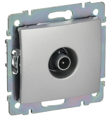 Розетка телевизионная TV СП Valena 2400мГц механизм алюм. (DIY-упак.) IEK 694345