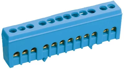 Шина нулевая в корп. изол. на DIN-рейку ШНИ-6х9-10-К-С IEK YNN10-69-10KD-K07