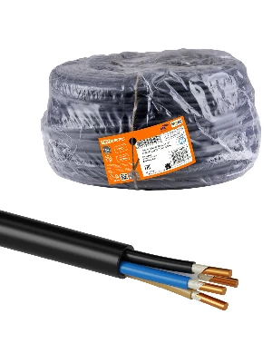 Кабель ВВГнг(А)-FRLSLTx 4х2.5 ок(N, PE)-0.66 ГОСТ (100м) TDM