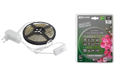 Комплект светодиодной ленты SMD2835-60 LED/м-12 В-4.8 Вт/м-IP20-6000 К (5 м), 24 Вт TDM