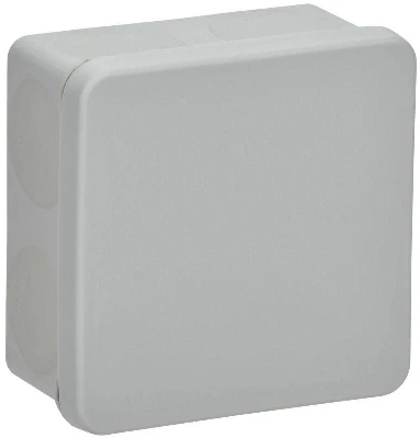 Коробка распаячная ОП КМ42435 80х80х40мм IP67 8 вводов сер. IEK UKO21-080-080-040-K41-66