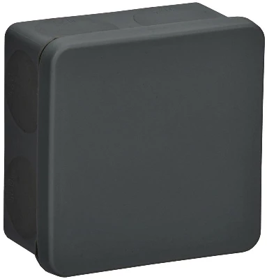 Коробка распаячная ОП КМ42455 100х100х50мм IP67 8 вводов черн. IEK UKO21-100-100-050-K02-66