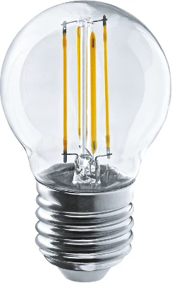 Лампа светодиодная 80 530 NLL-F-G45-7-230-2.7K-E27 прозрачная 540лм 220-240В Navigator 80530