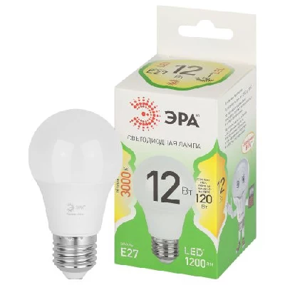 Лампа светодиодная GREEN LINE A60-12W-830-E27 GL 12Вт груша 3000К свет тепл. E27 Эра Б0067110