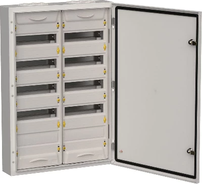 Корпус ЩРн-120 (2х60) TITAN 5 835х570х140 IP54 метал. сер. IEK TI5-50-N-2X060-54-7035