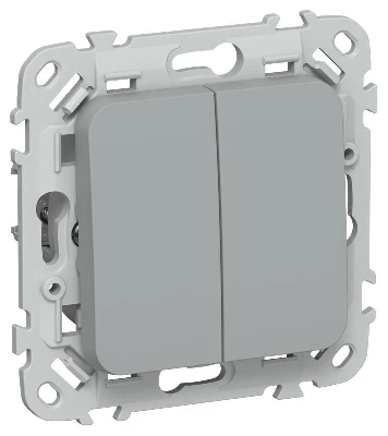 Выключатель 2-кл. СП FLITE ВС12-1-0-ФлС 10А механизм сер. IEK FI-V20-0-10-1-K03