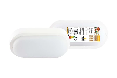 Светодиодный светильник LED ДПП 3801 8Вт 4000К IP65 белый овал 155*78*57 мм Народный
