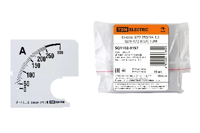 Шкала Ш72  250/5А-1.5 (для А72 Х/5А) TDM