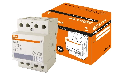Контактор модульный КМ63/4-63 4НО TDM