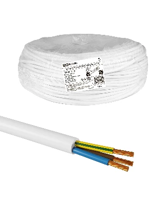 Провод ПРКС 3х2.5(N)-0.38 (100м), белый TDM