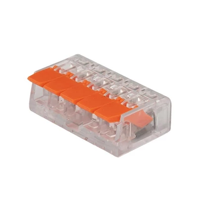 Клемма монтажная рычажного соединения PTC-5P 221-415 450В 32А 0.14-4.0кв.мм JazzWay 5050945