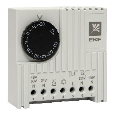Термостат NO/NC (охлаждение/обогрев) на DIN-рейку 5-10А 230В IP20 PROxima EKF thermo-no-nc-din