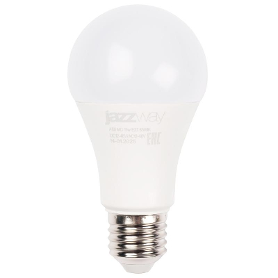 Лампа светодиодная низковольтная PLED-A60 MO 15Вт 6500К холод. бел. E27 12-48В AC/DC Pro JazzWay 5050594