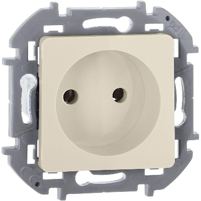 Розетка 1-м СП Inspiria 16А IP20 250В 2P механизм сл. кость IEK 673711