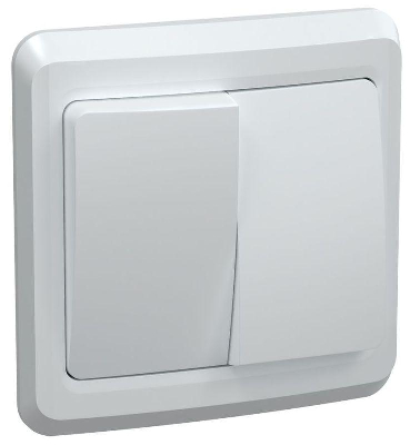 Выключатель 2-кл. СП Вега 10А IP20 ВС10-2-0-ВБ бел. GENERICA EVV20-K01-10-DM