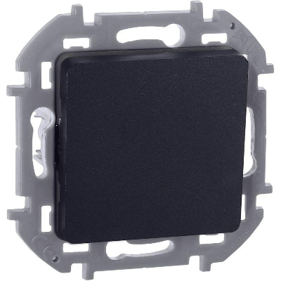 Переключатель 1-кл. Inspiria 10А IP20 250В 10AX механизм антрацит IEK 673653