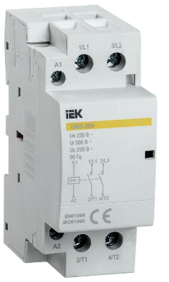 Контактор модульный КМ63-20М AC KARAT IEK MKK11-63-20