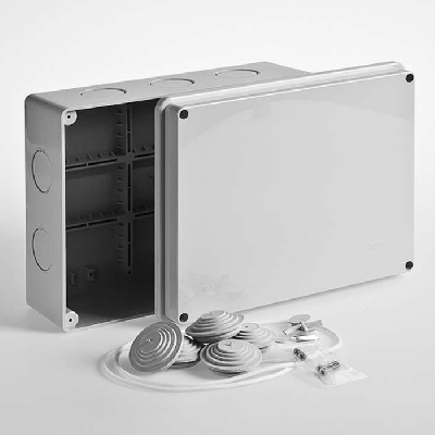 Коробка распределительная ОП 240х195х90мм IP65 без гермовводов Ruvinil 67066