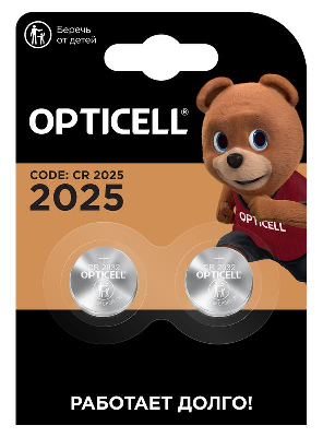Элемент питания литиевый CR2025 (блист. 2шт) Specialty Opticell 5060004/6060004