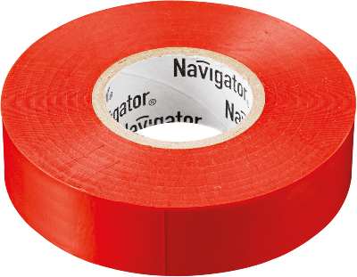 Изолента ПВХ 19мм (рул.20м) красн. NIT-A19-20/R Navigator 71111