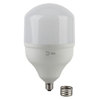Лампа светодиодная высокомощная STD LED POWER T140-65W-6500-E27/E40 65Вт T140 колокол 6500К холод. бел. E27/E40 (переходник в компл.) Эра Б0027924