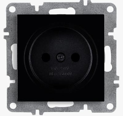 Розетка 1-м СП LAVIN/KAREN 16А IP20 без заземл. механизм черн. ARVIA 50 07 2000 215