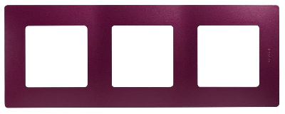Рамка 3-м СП Etika IP20 сливовый IEK 672563