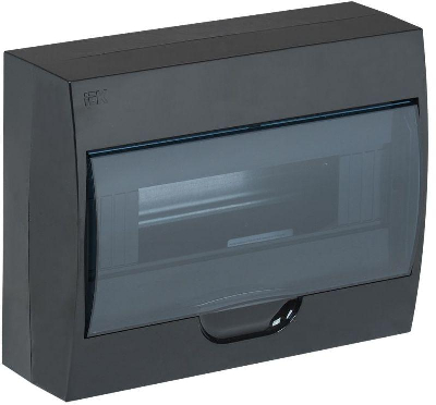 Корпус навесной ЩРН-П-12 Krepta 3 IP41 пластик. черн. IEK MKP12-N-12-41-K02